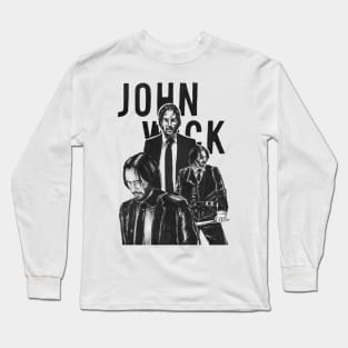 Keanu Reeves in the John Wick! Long Sleeve T-Shirt